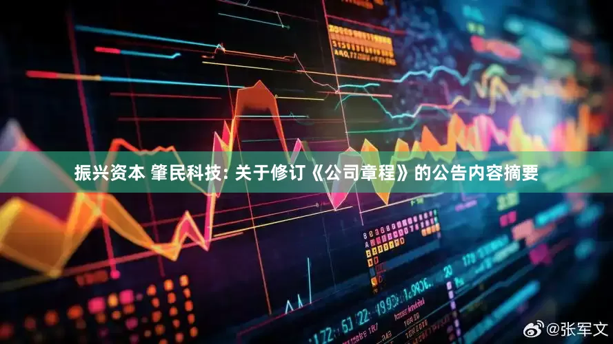 振兴资本 肇民科技: 关于修订《公司章程》的公告内容摘要